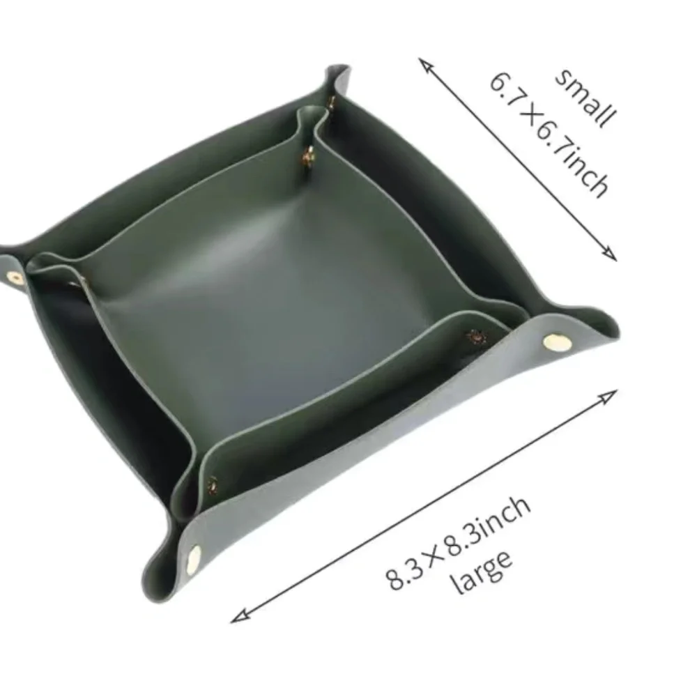 Snap Travel Valet Tray, Catchall, Vegan Leather